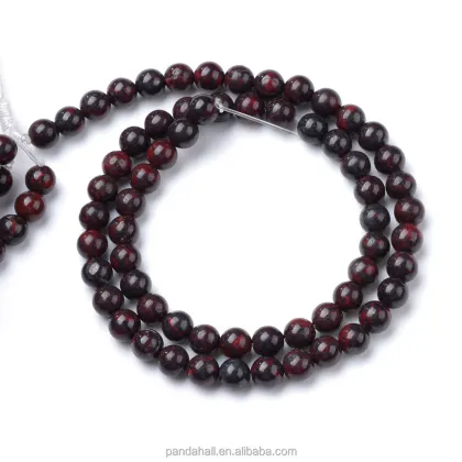 Shop Pandahall's Collection of 6mm Natural Bloodstone and Heliotrope Stone Beads