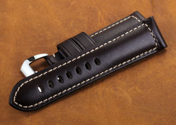 OP-24 Watch Leather Strap for Panerai Calf Skin Watch Band Leather for Men