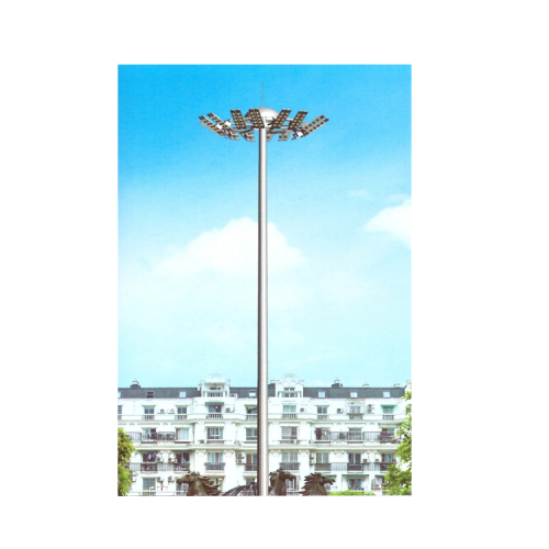Poste de iluminación de poste de mástil de 30 m de alto galvanizado