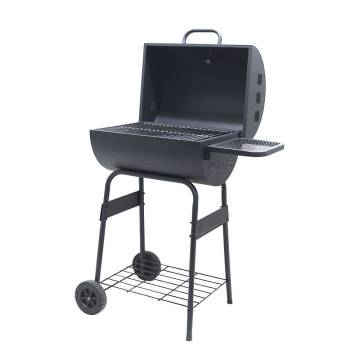 Durable Chicken Fish Making Machine Backyard Outdoor Camping Party Charcoal BBQ Grill Barrel Smoker