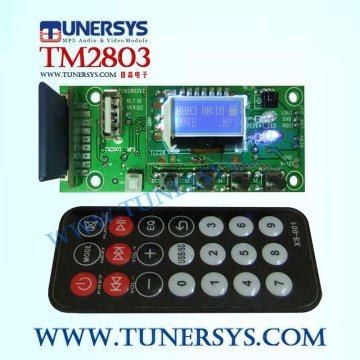 TM2803 usb audio player decoding module with fm radio