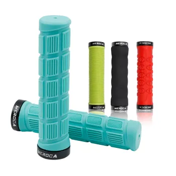 MEROCA bicycle grips mountain bike handlebar grips bmx grips 22.2mm blak/red  bike parts