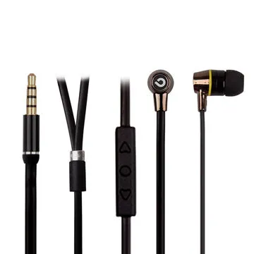 3.5mm Plug Noise Cancelling Earphones with Microphone Wired Earbuds