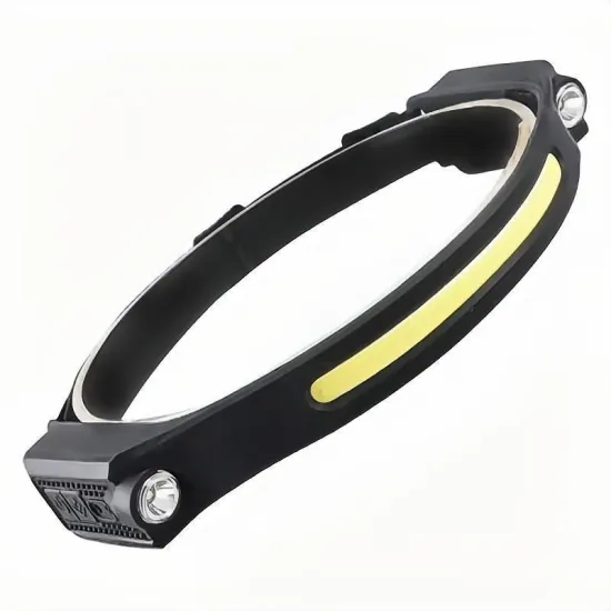 Rechargeable Dual Head COB LED Headlamp Torch