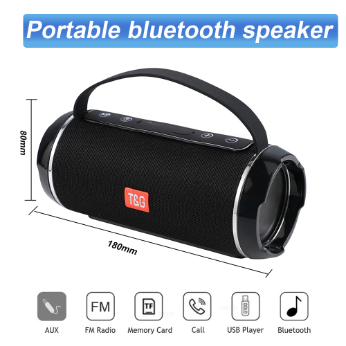 TG116C 40W Outdoor Portable HighPower Bluetooth Speaker Wireless Bar Sound Column Subwoofer Music Center BoomBox 3D Stereo Radio