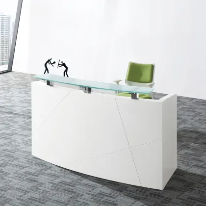 Hotel Exhibition Corner Office Furniture: Reception Counter Desk