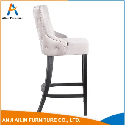 famous brand white PU leather dining chair