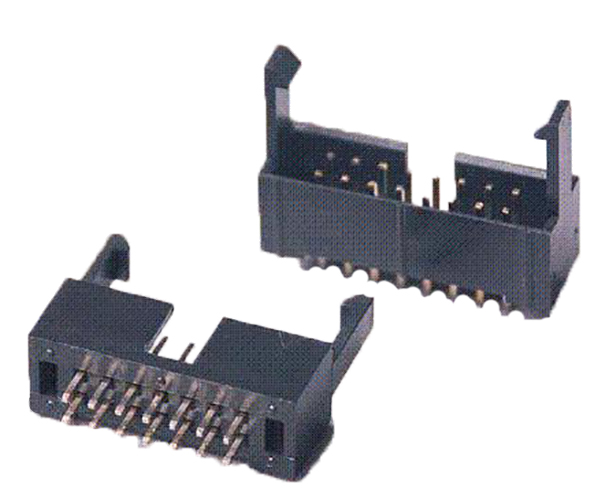0,100 &quot;/2.54mm de conector de cabeçalho de caixa de linha dupla DIP vertical 180 ° Tipo H = 9,00 mm