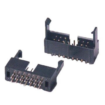 0.100" /2.54mm Dual Row Box Header Connector DIP Vertical 180° type H=9.00mm