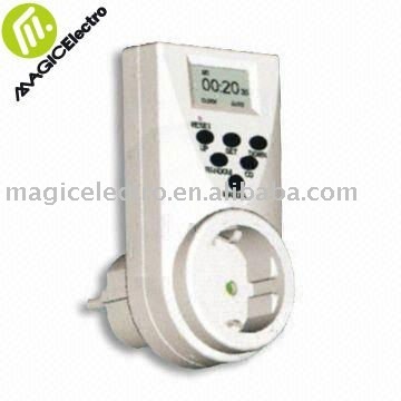 3,500W Electronic Timer with Rechargeable NiMH Battery, CE- and GS-approved