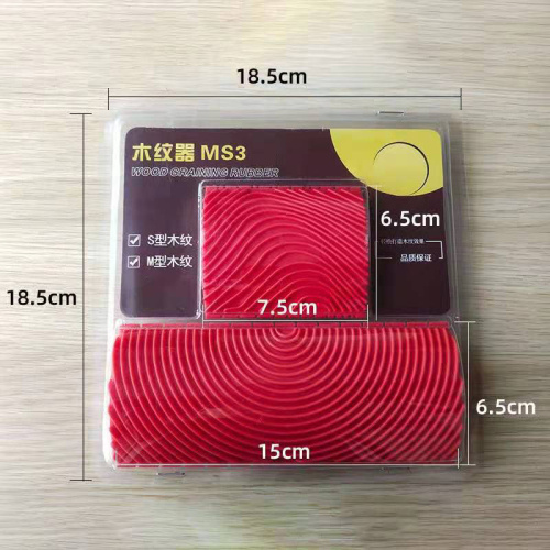 Paint brush red rubber wood grain paint roller