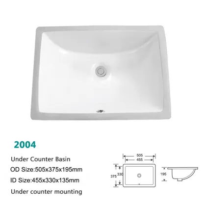 Competitive Price America Design Bathroom Sanitary Ware Counter Basin Sink Ready to Ship