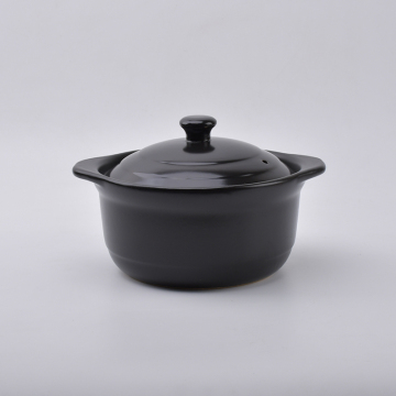 Wholesale Stoneware Casserole Dishes - Black Fire Cooking Dish with Lid for Keeping Food Warm