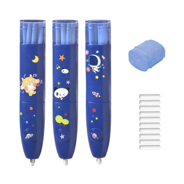 Cute Customizable Electric Eraser with Refills for Stationery Promotion