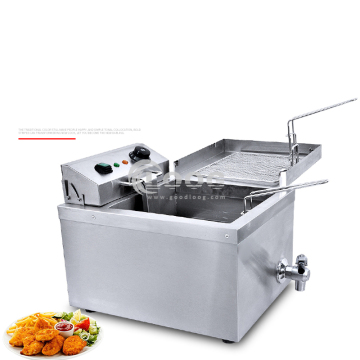 Commercial Double Tank Electric Fryer for French Fries and Fried Chicken