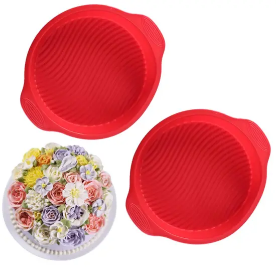 Silicone Round Cake Mold Patry Maker Bakeware Tray