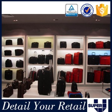 2017 Customized Hgih Quality MDF Wall Mounted Luggage Display Shelf