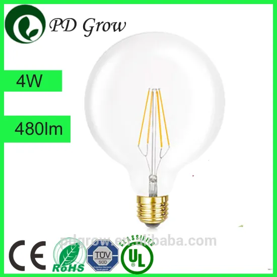 LED - Filament Type - 4 Watt - G25 Globe - 40 Watt Equal - CRI 80 - 2200K Warm Glow