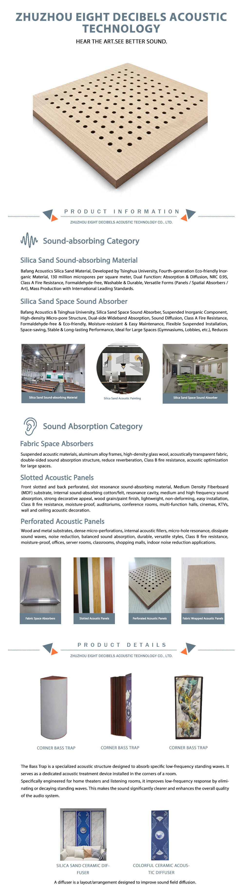 X-Perforated acoustic panel