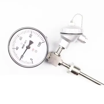 PT100 Bimetal Industrial Dial Thermometer 100mm Instant Read Remote