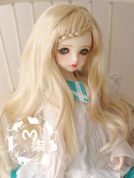 BJD Wig Gold Long Hair for YSD/MSD/SD Doll