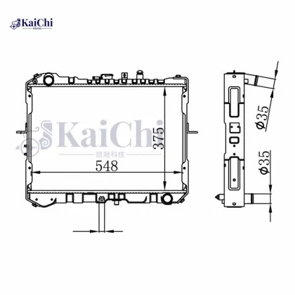 0K71E15200A Radiator Kia Besta Diesel Van 2.2D 1996-2003