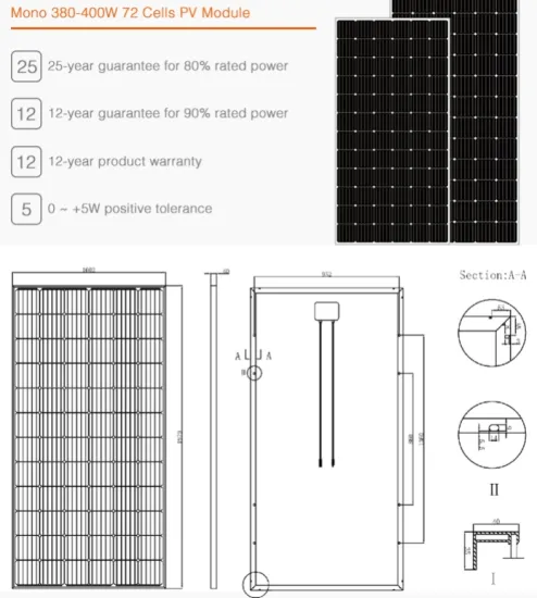 High Efficiency 72 Cells Mono 380w Solar Panel