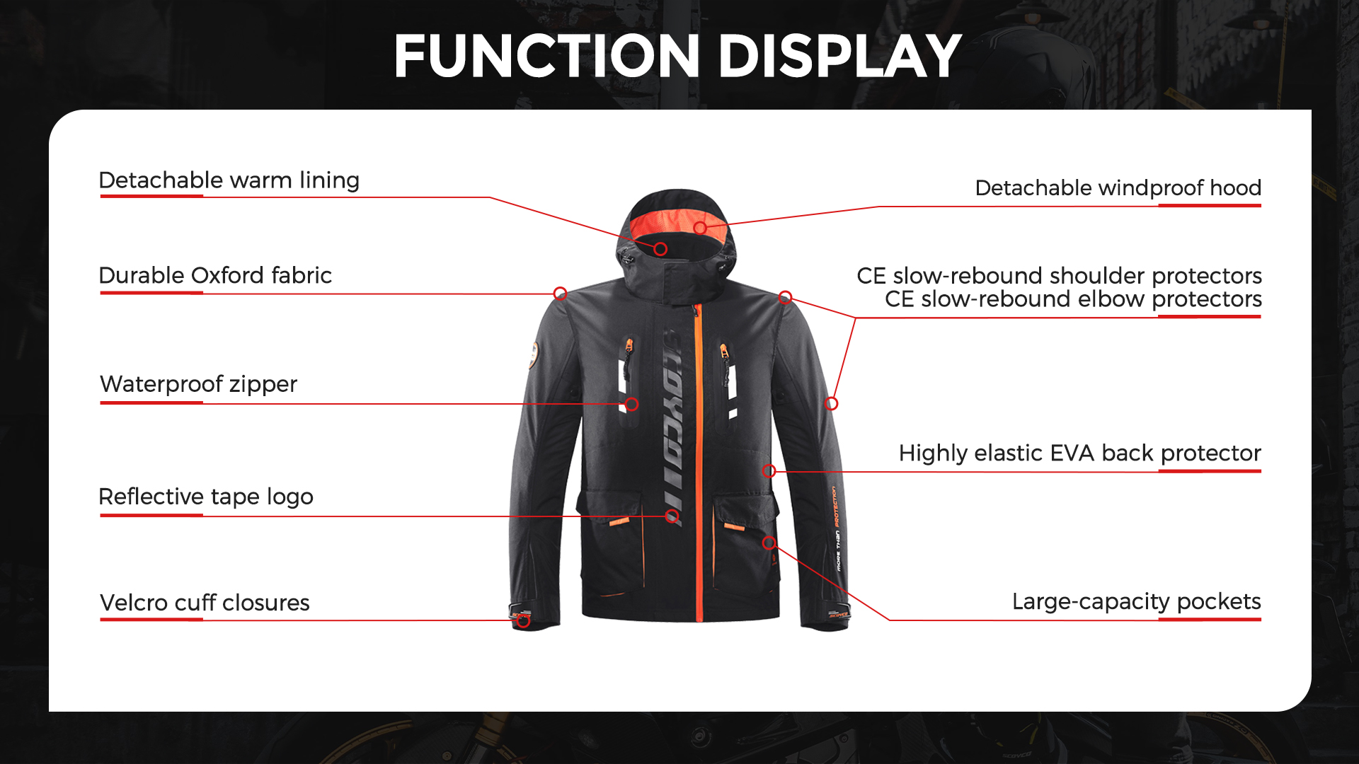 waterproof winter motorcycle jacket