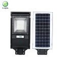 60w 100w tudo em um preço de luz de rua solar led