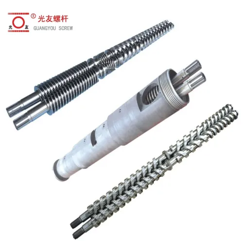 Screw at bariles para sa mga extruder