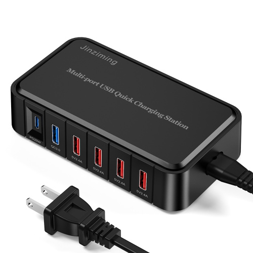 Multi-function 86W USB QC3.0 PD20W 6-Ports Charger