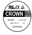 Crown 12V 24V 7025 Axiale stroom DC -ventilator