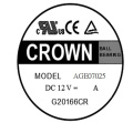 クラウン12V 24V 7025 Axial Flow DCファン