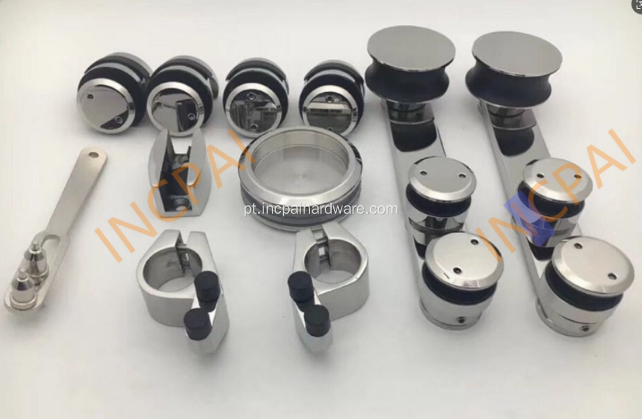Conjunto de acessórios de porta deslizante lixada