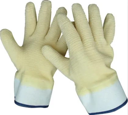 Latex palm coated nylon working gloves