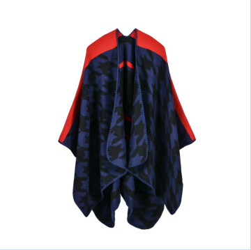 Ladies Jacquard Dogteeth Wrap