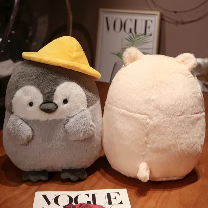 Custom Soft Fluffy Cartoon Penguin Stuffed Pillow