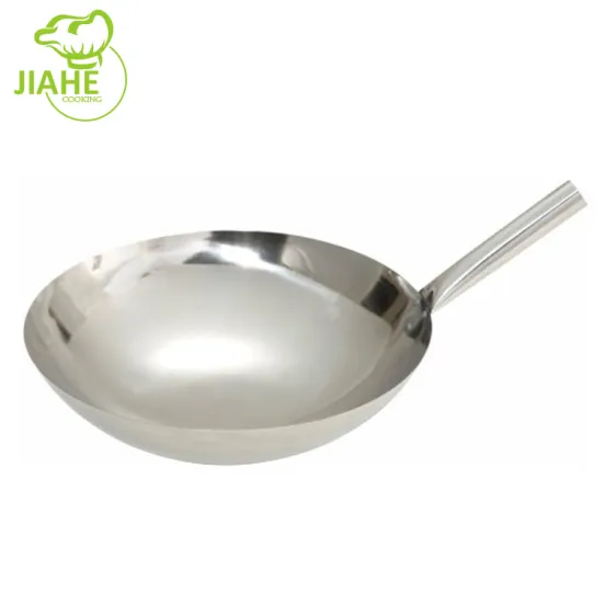 High Quality Stainless Steel Nonstick Wok for Restaurant Cooking
