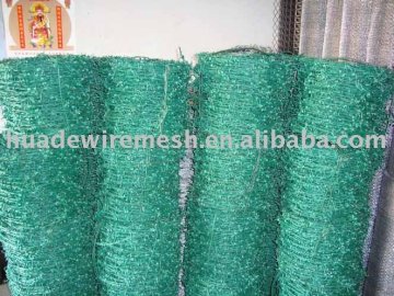PVC coated barbed wire mesh/razor barbed wire mesh