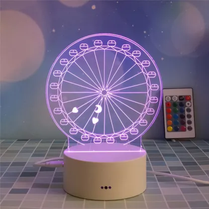 Christmas Game Controller Theme 3D Night Light and Wall Lamp: Brighten Your Space with Holiday Creativity