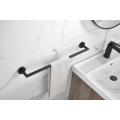 Wall Mounted Single Layer Black Towel Rack