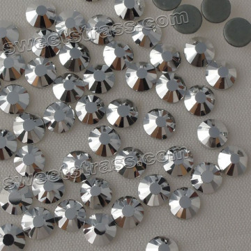MC flatback Crystal Hot fix Loose Rhinestone Silver Color