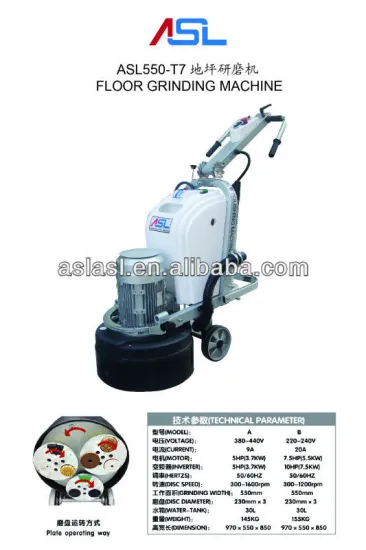 ASL550-T7A Floor grinder with high efficiency