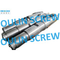 Bimetal 92/188 Twin Conical Screw and Barrel for WPC Spc Sheet Profile