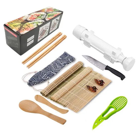 Hot Selling Sushi Bamboo Rolls Making Kit - Sushi Tools For Beginners