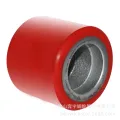 TPU Red Fork Lift Wheels Double Bearing