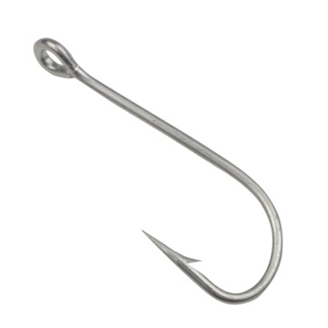 Taigek 50pcs / sac en boîte à étain enduit de pêche à la rouille de pêche à la tige longue avec anneau