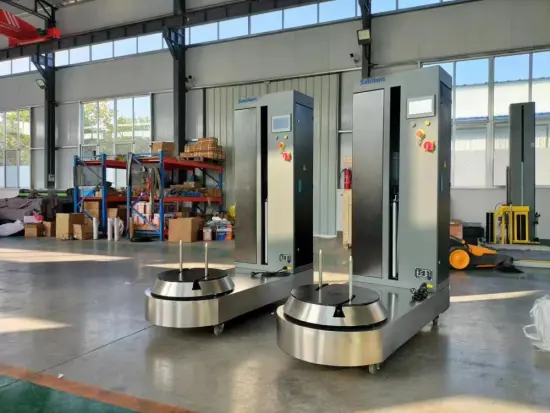 Automatic and hot sale airport baggage wrapping machine