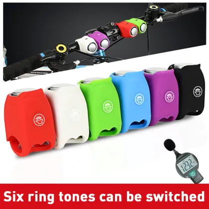 120db Chargeable Bicycle Bell Waterproof Cycling Bike Bell Electric Horn Mini Portable Cycling Handlebar Bell Bicycle Accessorie