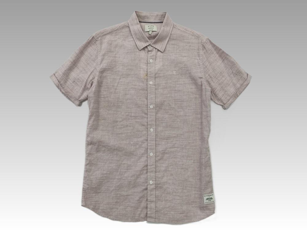 Linen Cotton Men's short sleeve shirt